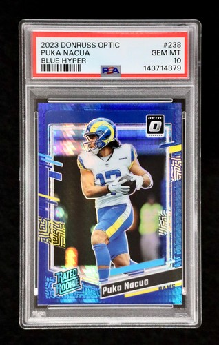 2023 Panini Donruss Optic Puka Nacua [Blue Hyper] #238 card