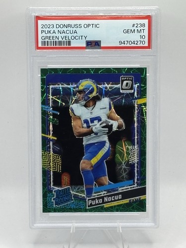2023 Panini Donruss Optic Puka Nacua [Green Velocity] #238 card