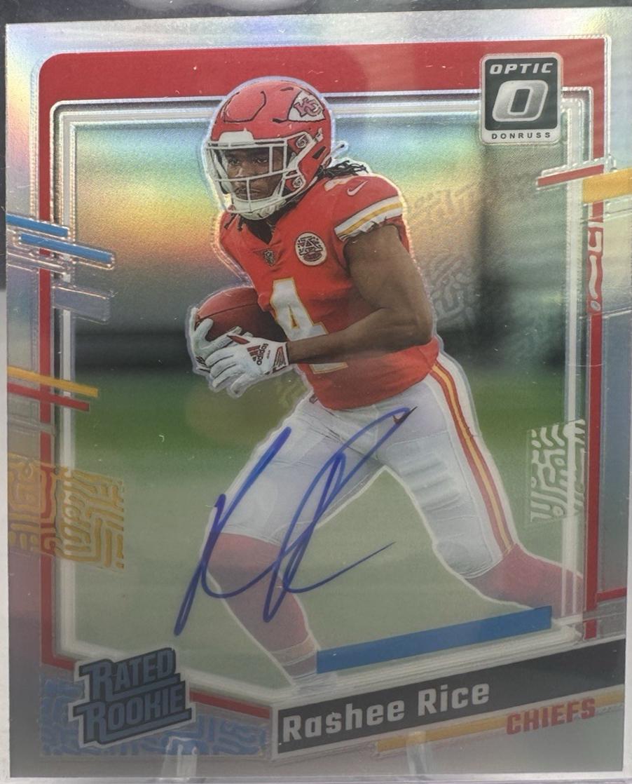 2023 Panini Donruss Optic Rashee Rice [Holo Rated Rookies RPS Autograph] #3 card