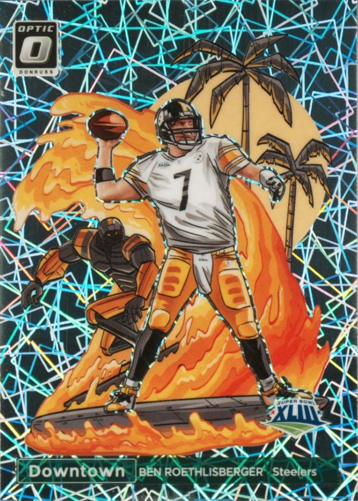 2023 Panini Donruss Optic Super Bowl Downtown Ben Roethlisberger #9 card