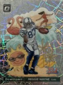 2023 Panini Donruss Optic Super Bowl Downtown Reggie Wayne #10 card