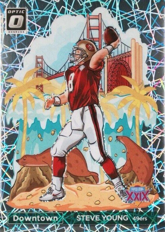 2023 Panini Donruss Optic Super Bowl Downtown Steve Young #3 card