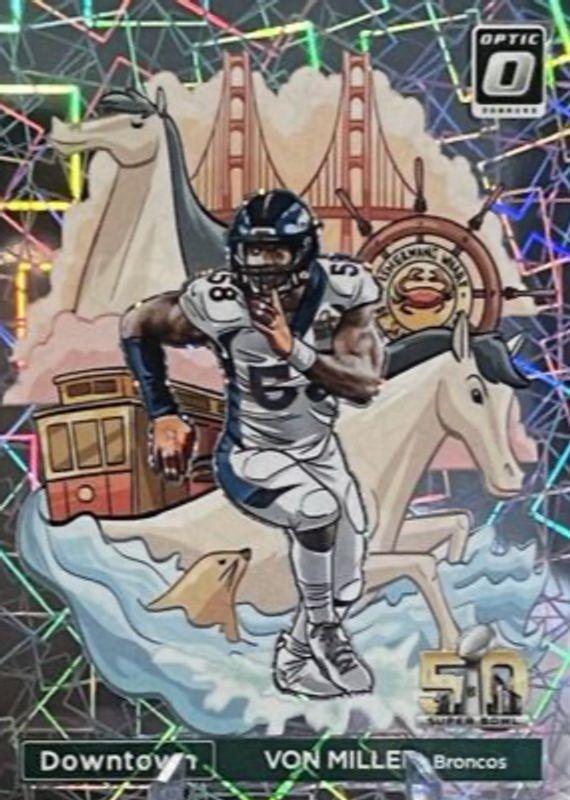 2023 Panini Donruss Optic Super Bowl Downtown Von Miller #8 card