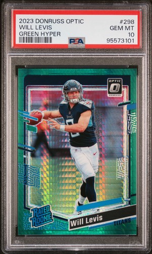 2023 Panini Donruss Optic Will Levis [Green Hyper] #298 card