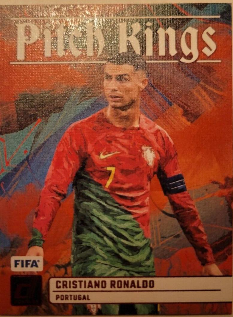 2023 Panini Donruss Pitch Kings Cristiano Ronaldo [Red] #11 card