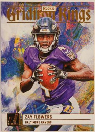 2023 Panini Donruss Rookie Gridiron Kings Zay Flowers #RGK-9 card