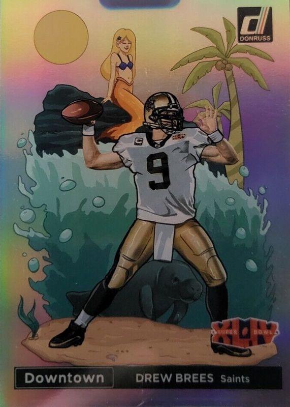 2023 Panini Donruss Super Bowl Downtown Drew Brees #SBD-DB card