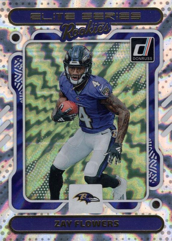 2023 Panini Donruss The Elite Series Rookies Zay Flowers #9 card