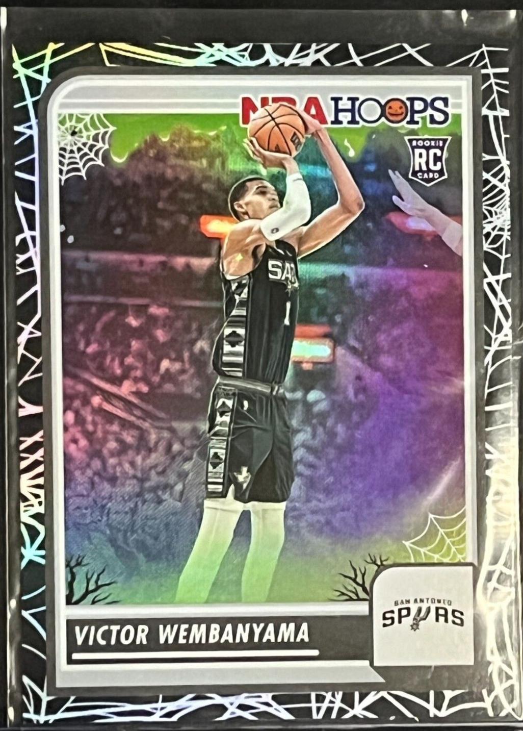 2023 Panini Haunted Hoops Victor Wembanyama [Webs] #108 card
