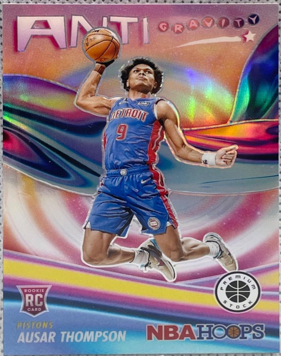 2023 Panini Hoops Premium Stock Anti Gravity Ausar Thompson [Silver Prizm] #8 card