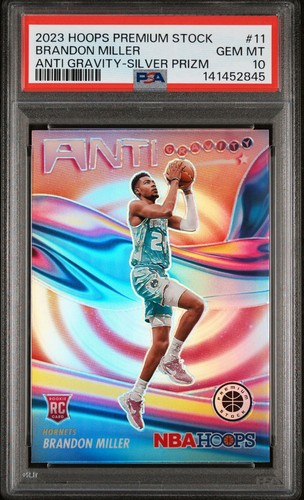 2023 Panini Hoops Premium Stock Anti Gravity Brandon Miller [Silver Prizm] #11 card
