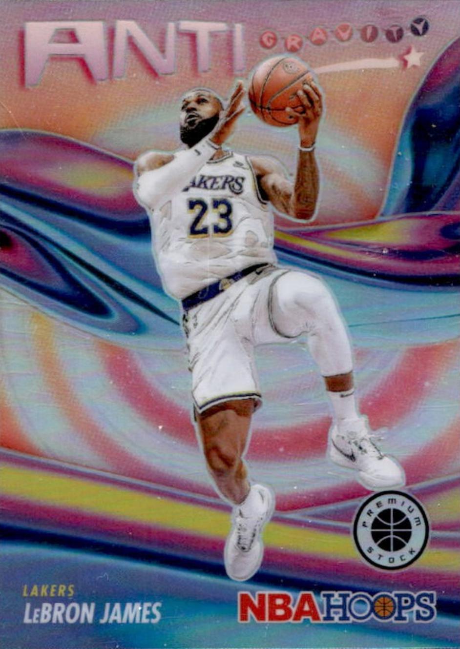 2023 Panini Hoops Premium Stock Anti Gravity LeBron James [Silver Prizm] #2 card