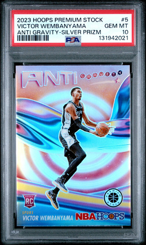 2023 Panini Hoops Premium Stock Anti Gravity Victor Wembanyama [Silver Prizm] #5 card