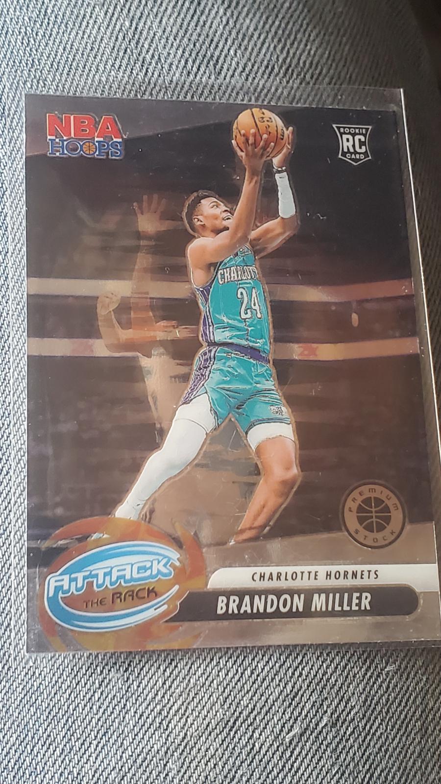 2023 Panini Hoops Premium Stock Attack the Rack Brandon Miller #10 card