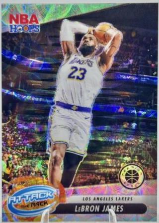 2023 Panini Hoops Premium Stock Attack the Rack LeBron James #4 card