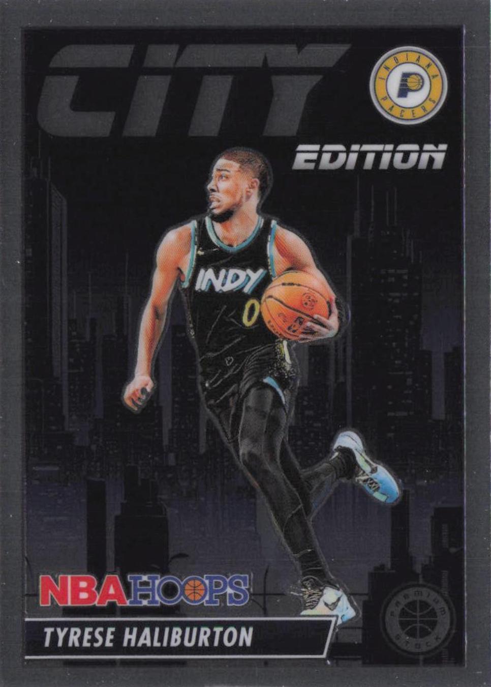 2023 Panini Hoops Premium Stock City Edition Tyrese Haliburton #8 card