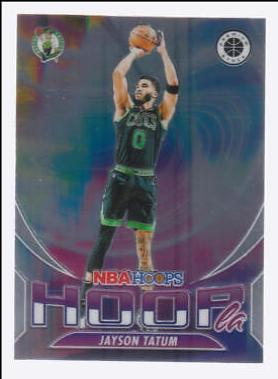 2023 Panini Hoops Premium Stock Hoopla Jayson Tatum #12 card