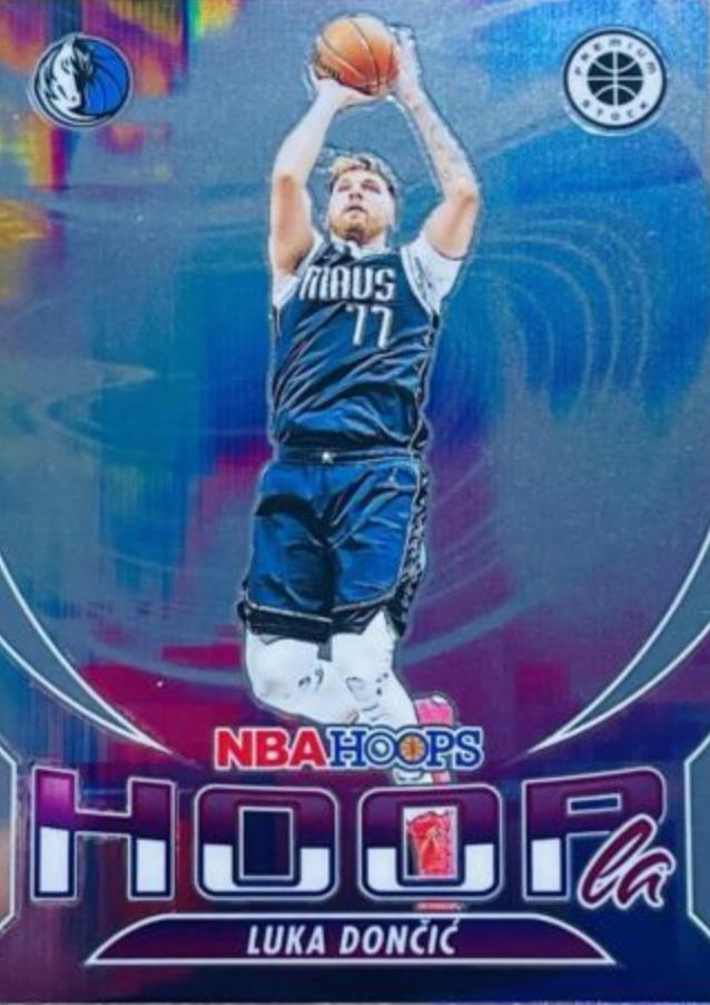2023 Panini Hoops Premium Stock Hoopla Luka Doncic #7 card