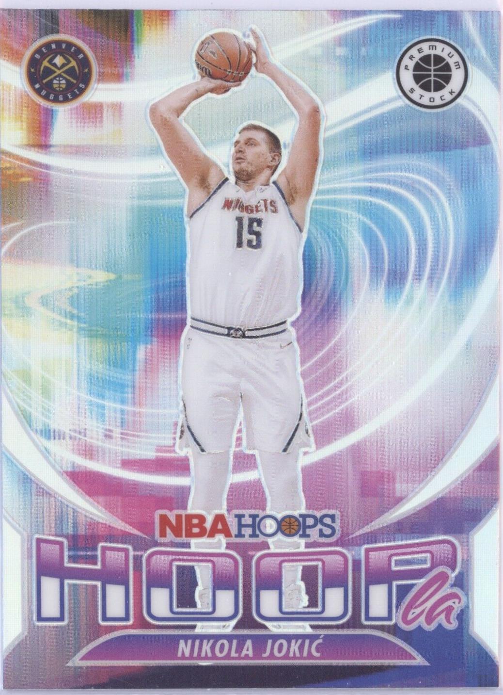 2023 Panini Hoops Premium Stock Hoopla Nikola Jokic [Silver Prizm] #6 card
