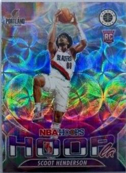 2023 Panini Hoops Premium Stock Hoopla Scoot Henderson [Silver Prizm] #13 card
