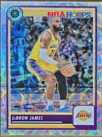 2023 Panini Hoops Premium Stock LeBron James [Silver Prizm] #149 card