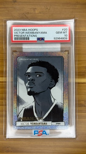 2023 Panini Hoops Premium Stock Presentations Victor Wembanyama #20 card