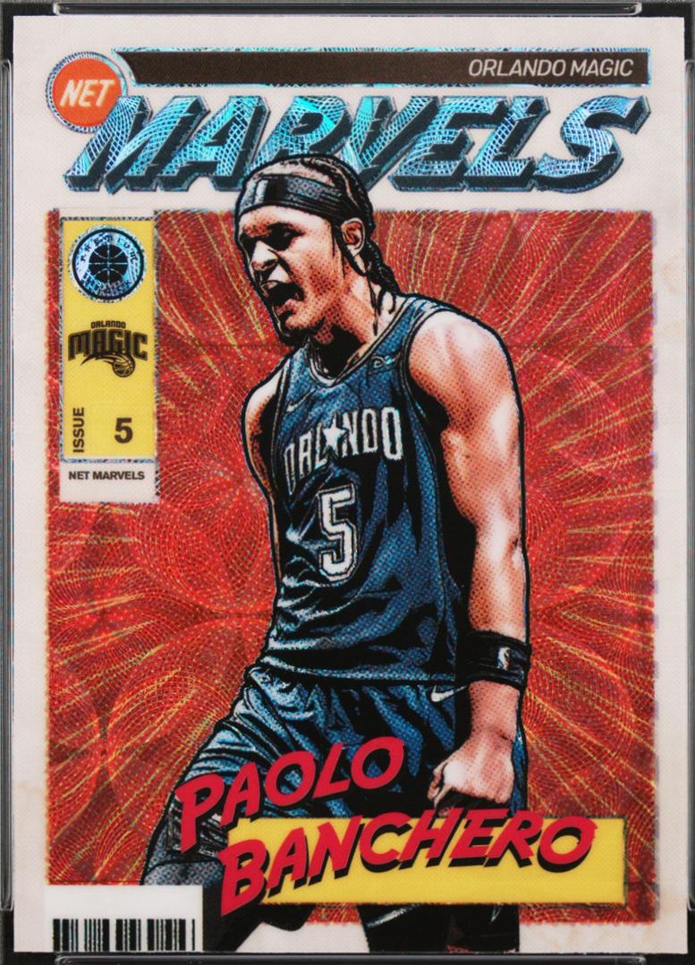 2023 Panini Hoops Premium Stock Retro Net Marvels Paolo Banchero #13 card