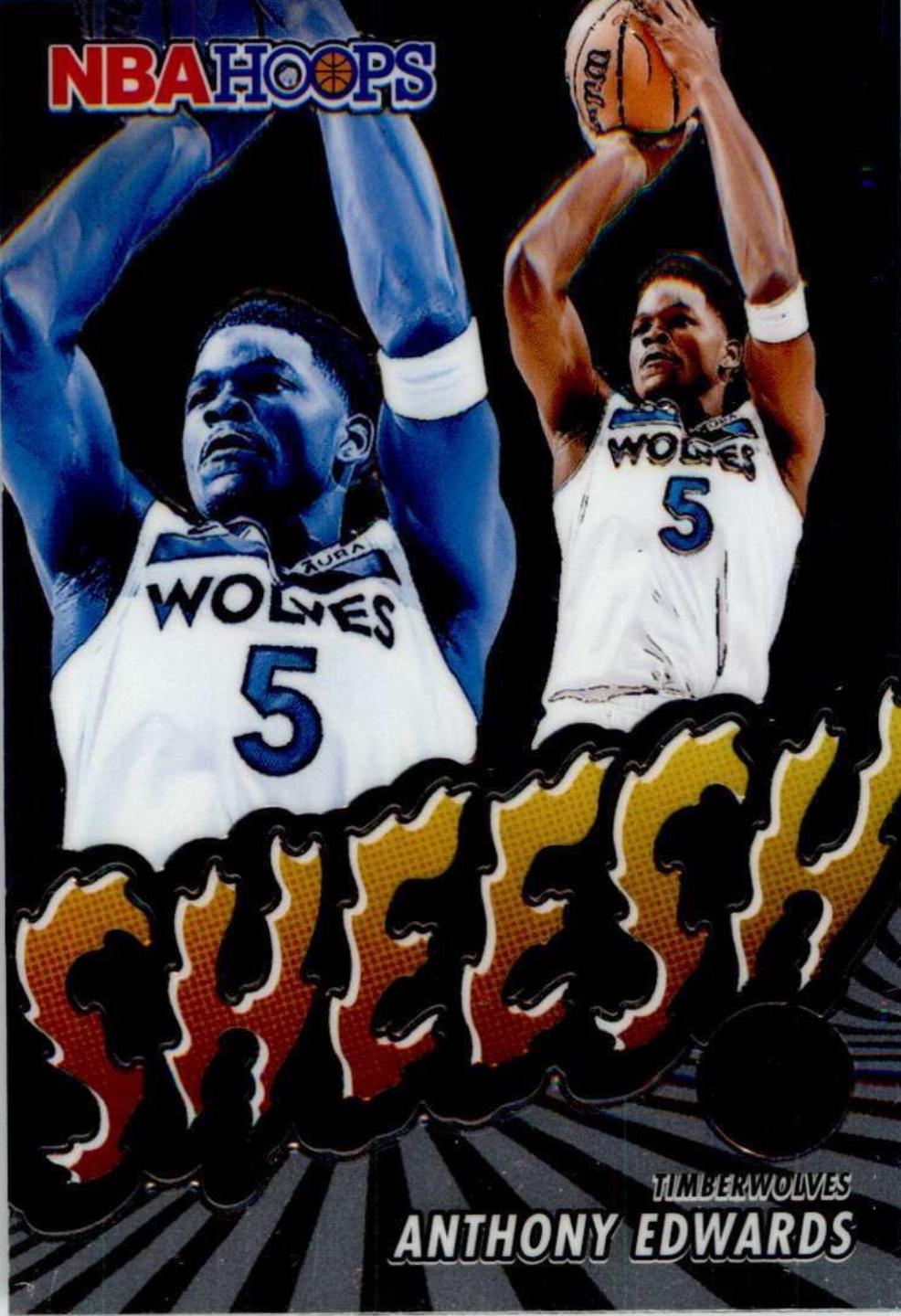 2023 Panini Hoops Premium Stock Sheesh Anthony Edwards #19 card