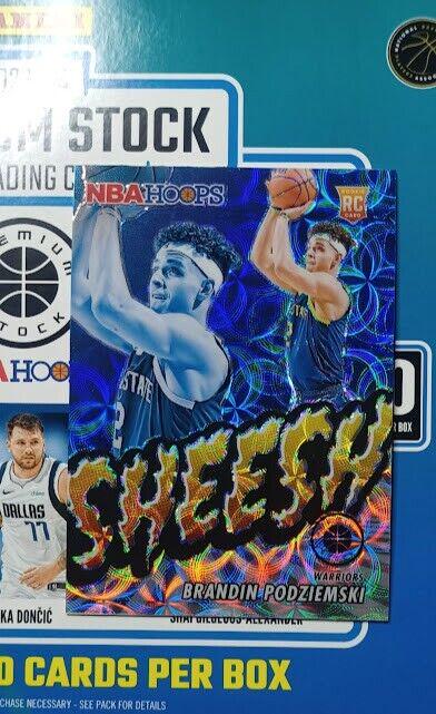 2023 Panini Hoops Premium Stock Sheesh Brandin Podziemski #21 card