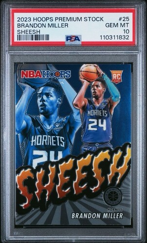 2023 Panini Hoops Premium Stock Sheesh Brandon Miller #25 card