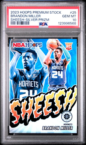 2023 Panini Hoops Premium Stock Sheesh Brandon Miller [Silver Prizm] #25 card