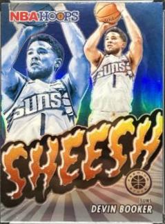 2023 Panini Hoops Premium Stock Sheesh Devin Booker [Silver Prizm] #7 card