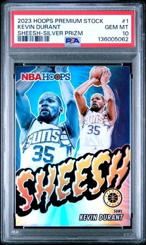 2023 Panini Hoops Premium Stock Sheesh Kevin Durant [Silver Prizm] #1 card