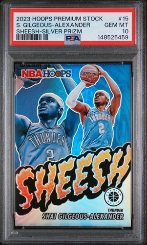 2023 Panini Hoops Premium Stock Sheesh Shai Gilgeous-Alexander [Silver Prizm] #15 card