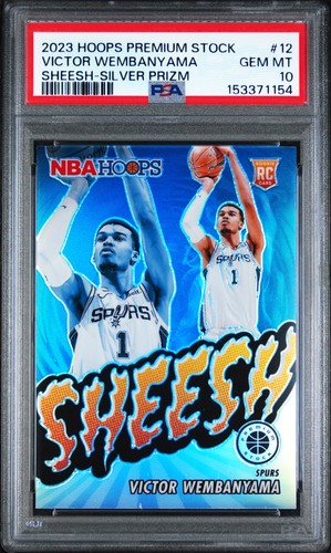 2023 Panini Hoops Premium Stock Sheesh Victor Wembanyama [Silver Prizm] #12 card