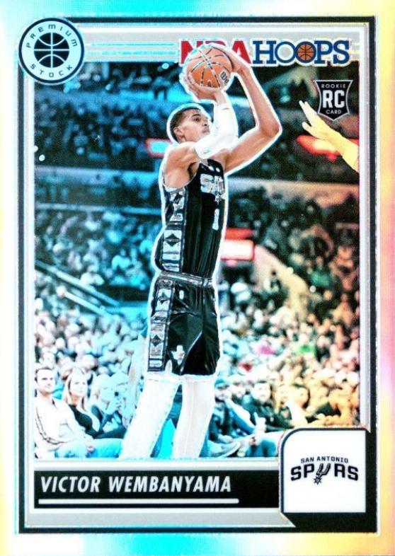 2023 Panini Hoops Premium Stock Victor Wembanyama [Silver Prizm] #108 card