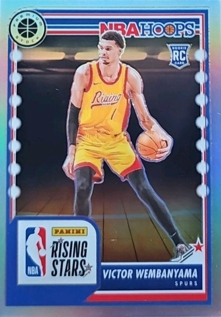 2023 Panini Hoops Premium Stock Victor Wembanyama [Silver Prizm] #282 card