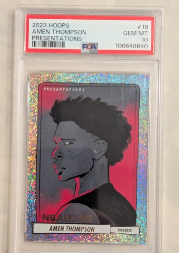 2023 Panini Hoops Presentations Amen Thompson #18 card