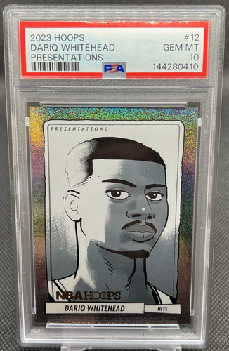 2023 Panini Hoops Presentations Dariq Whitehead #12 card