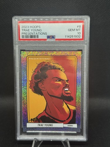 2023 Panini Hoops Presentations Trae Young #8 card