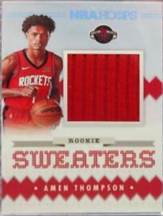2023 Panini Hoops Rookie Sweaters Amen Thompson #RSW-AMT card