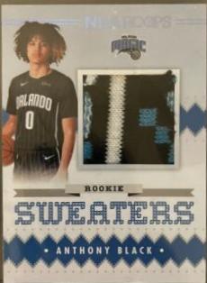 2023 Panini Hoops Rookie Sweaters Anthony Black #RSW-ANT card