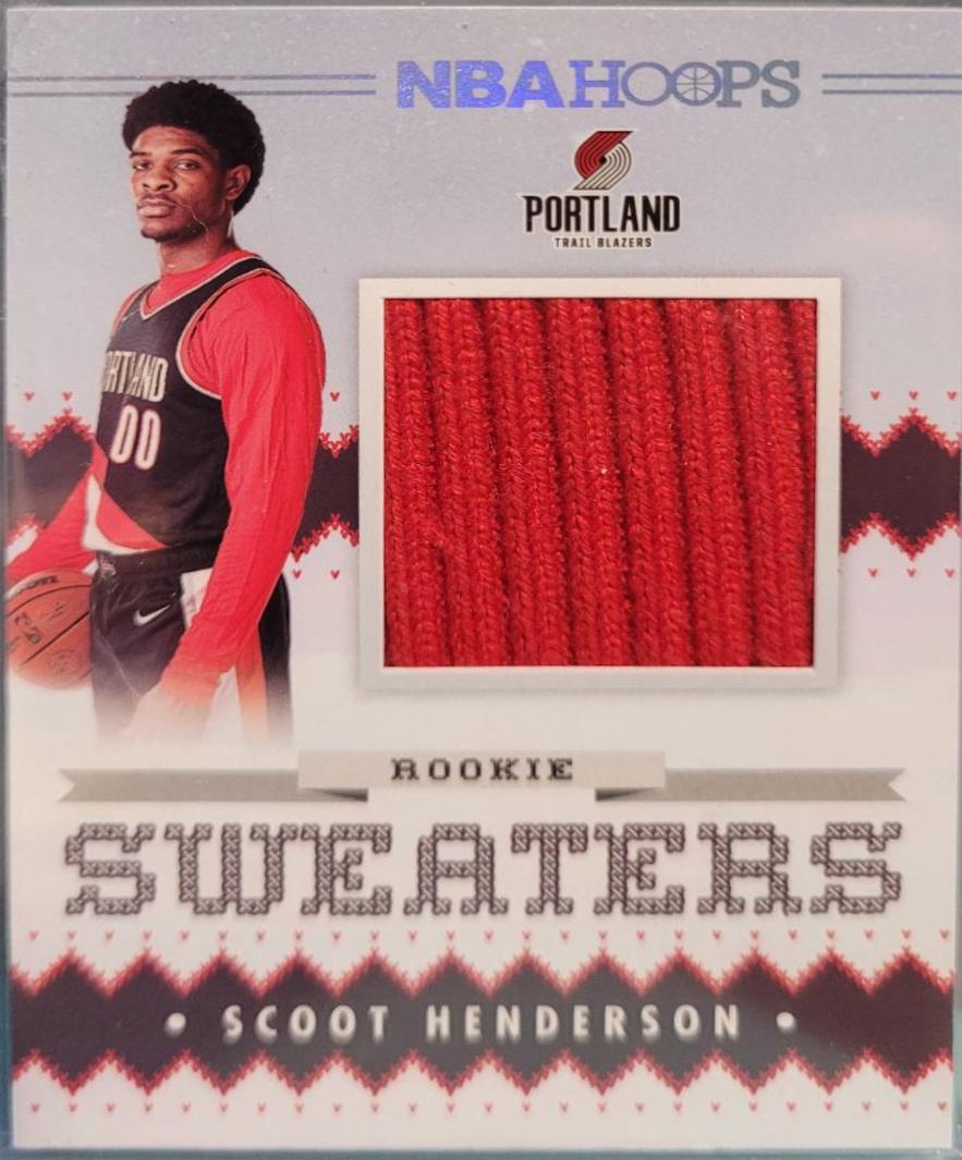 2023 Panini Hoops Rookie Sweaters Scoot Henderson #RSW-SCO card