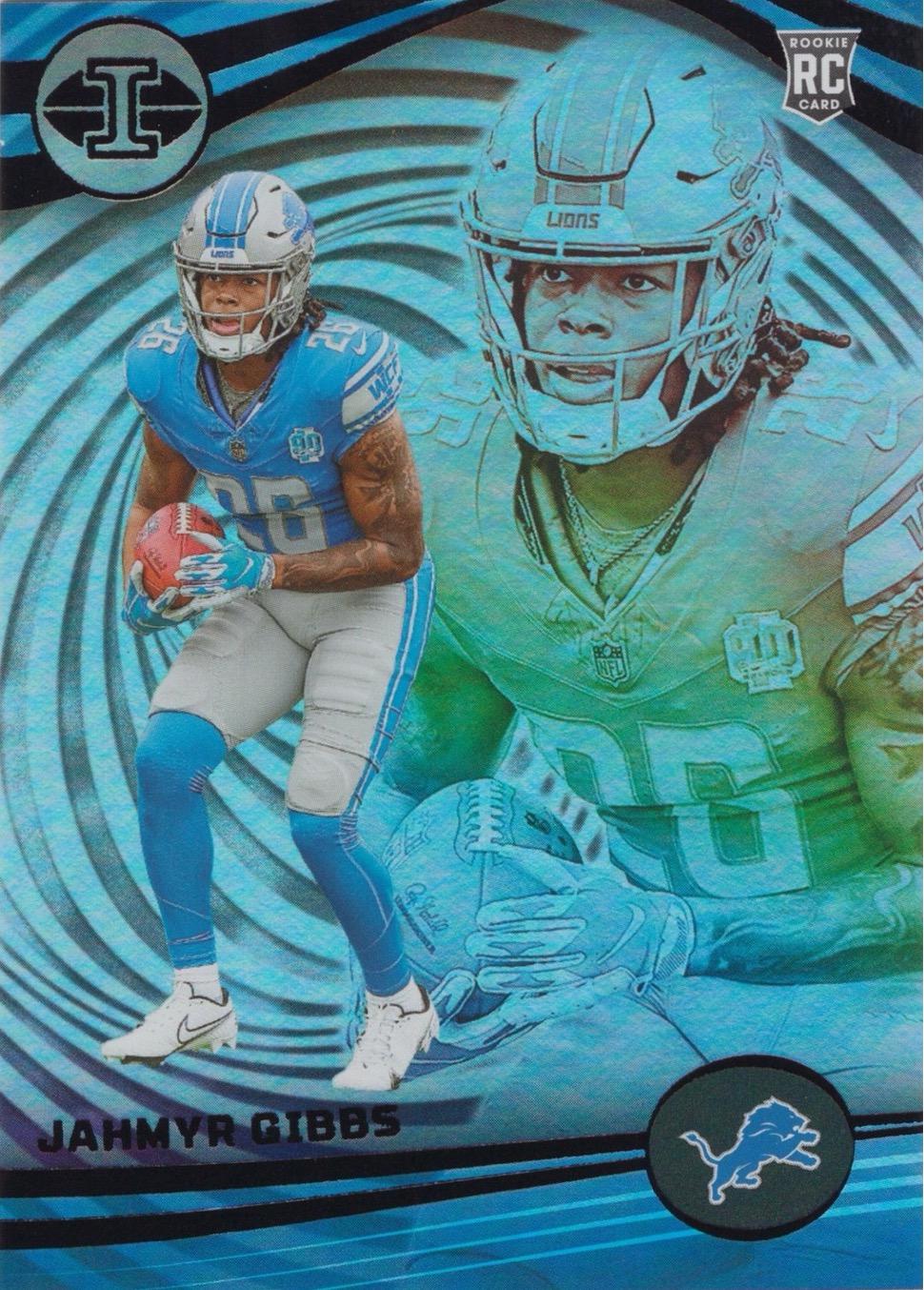 2023 Panini Illusions Jahmyr Gibbs #38 card