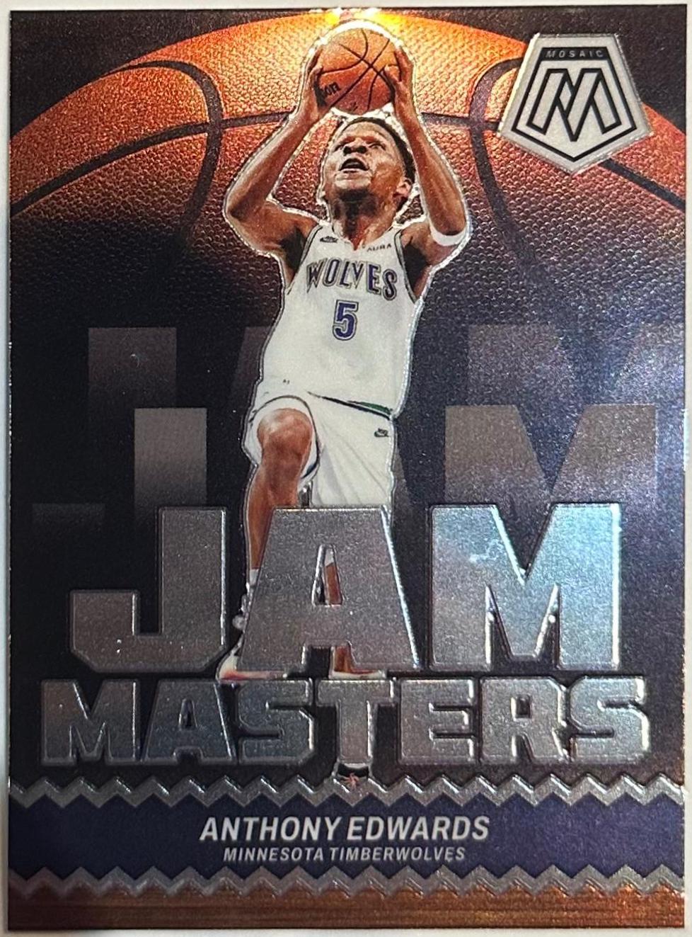2023 Panini Mosaic Jam Masters Anthony Edwards #17 card