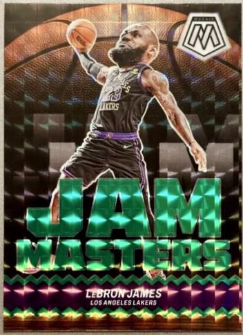 2023 Panini Mosaic Jam Masters LeBron James [Green] #14 card