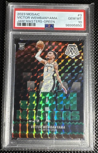 2023 Panini Mosaic Jam Masters Victor Wembanyama [Green] #3 card