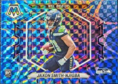 2023 Panini Mosaic NFL Debut Jaxon Smith Njigba [Reactive Blue] #ND-12 card