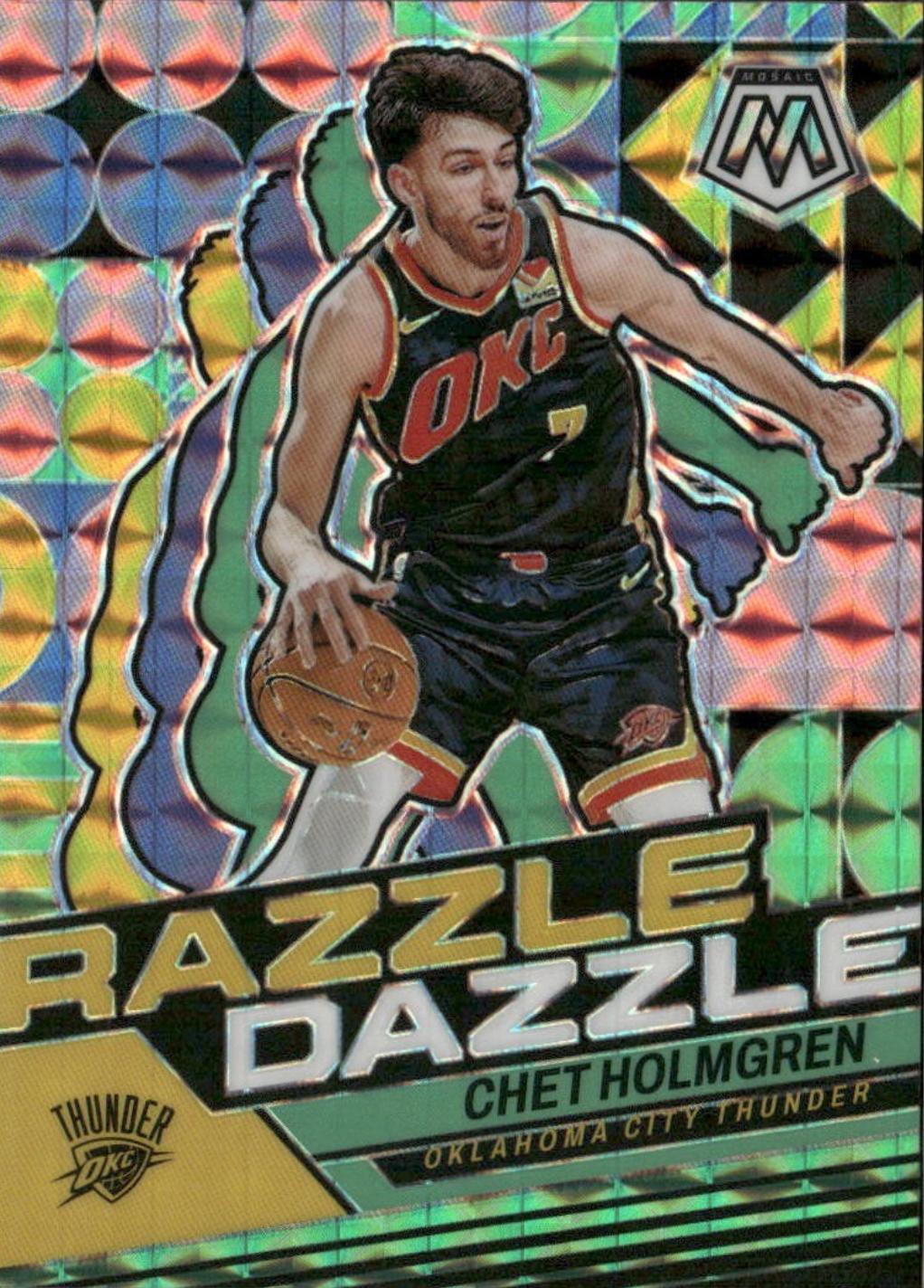 2023 Panini Mosaic Razzle Dazzle Chet Holmgren #14 card