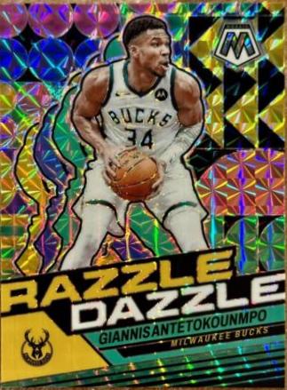 2023 Panini Mosaic Razzle Dazzle Giannis Antetokounmpo #6 card
